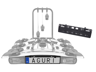 Panel tablicy rejestracyjnej do platform rowerowych  AGURI Active Bike