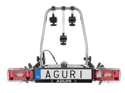 Bagażnik platforma na 3 rowery AGURI Cruiser 3 Silver
