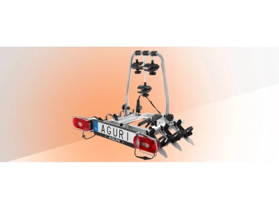 Bagażnik platforma na 3 rowery AGURI Cruiser 3 Silver