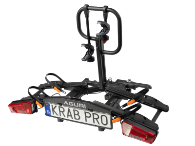Bagażnik rowerowy na hak na 2 rowery AGURI KRAB PRO 2 | Black