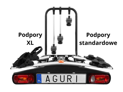 Podpory XL pod szerokie opony do bagażników AGURI Active Bike