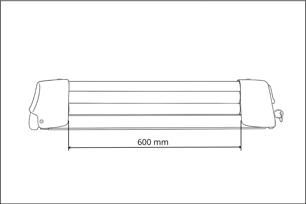 Uchwyt na narty i snowboard Aguri 600 mm