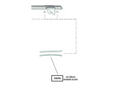 Uszczelka dolna srebrna PT-1527 0,2 m