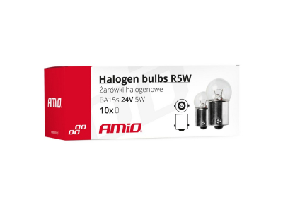 Żarówki halogenowe R5W BA15s 24V 10szt.