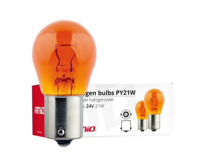 Żarówki halogenowe PY21W BA15s 24V 21W AMBER 10szt. (E8)
