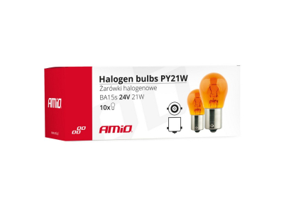 Żarówki halogenowe PY21W BA15s 24V 21W AMBER 10szt. (E8)