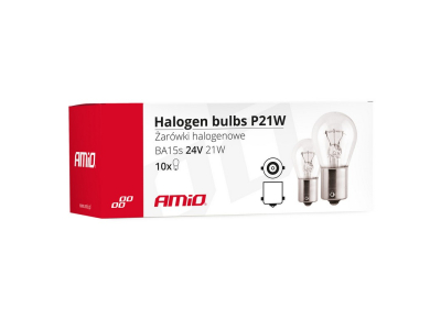 Żarówki halogenowe P21W BA15s 24V 10szt. (E8)