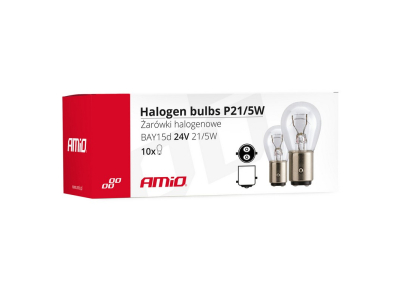 Żarówki halogenowe P21/5W BAY15D 24V 21W/5W 10szt. (E4)