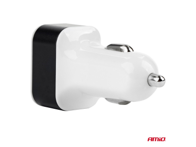 Ładowarka samochodowa 3xUSB biała PCH-03