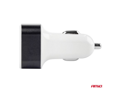 Ładowarka samochodowa 3xUSB biała PCH-03