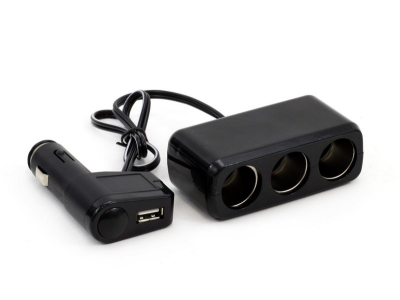 Rozgałęźnik, rozgałęziacz zapalniczki SOC2, 3+1 USB