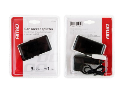 Rozgałęźnik, rozgałęziacz zapalniczki SOC2, 3+1 USB