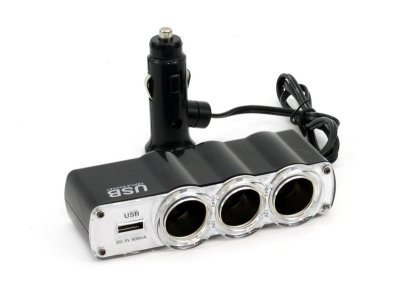Rozgałęźnik, rozgałęziacz zapalniczki SOC4, 3+1 USB