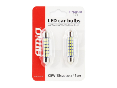 Żarówki LED STANDARD 3014 18SMD Festoon C5W C10W C3W 41mm White 12V