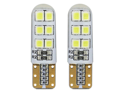 Żarówki LED STANDARD T10 W5W 12xSMD 2835 12V Silikon