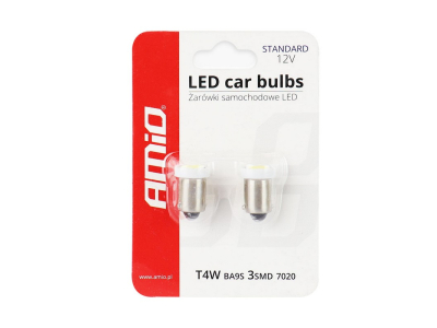 Żarówki LED STANDARD T4W BA9s 3xSMD 7020 12V