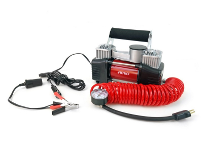 Kompresor samochodowy AComp-4 metalowy 2 cylindry 12V HQ