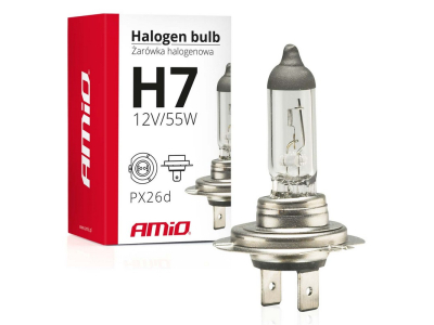 Żarówka halogenowa H7 12V 55W filtr UV (E4)