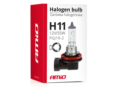 Żarówka halogenowa H11 12V 55W filtr UV (E4)