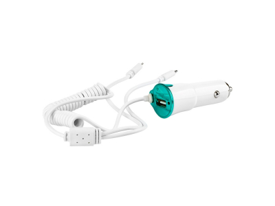 Ładowarka samochodowa USB + microUSB + iPhone lighting PCH-05