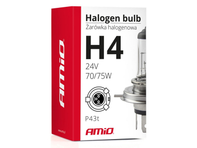 Żarówka halogenowa H4 24V 70/75W filtr UV (E4)