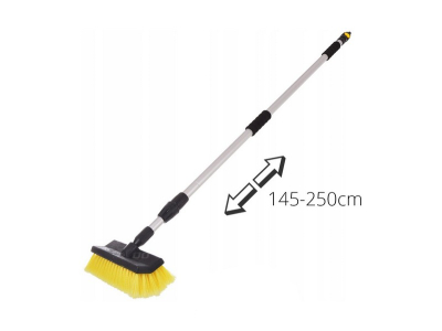Szczotka do mycia teleskopowa 145-250cm, przepływowa