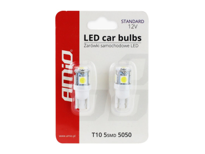 Żarówki LED STANDARD T10 W5W 5xSMD 5050 12V