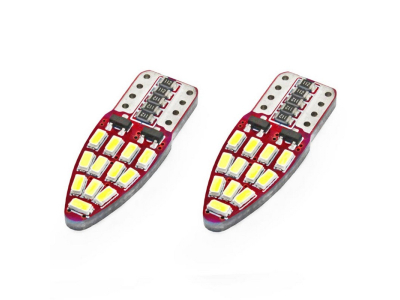 LED CANBUS 24SMD 3014 T10e (W5W) White 12V