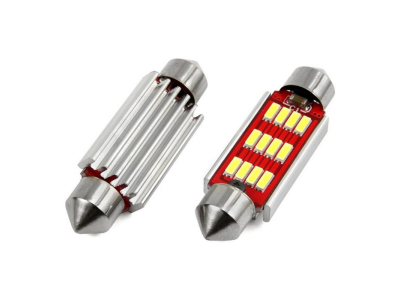 Żarówki LED CANBUS 4014 12SMD Festoon C5W C10W C3W 41mm White 12V/24V