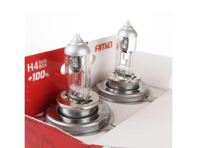 Żarówki halogenowe H4 12V 60/55W LumiTec SILVER +100% DUO