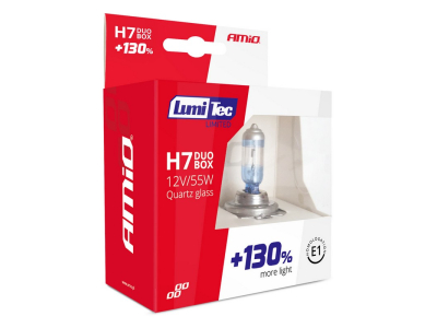 Żarówki halogenowe H7 12V 55W LumiTec LIMITED +130% DUO