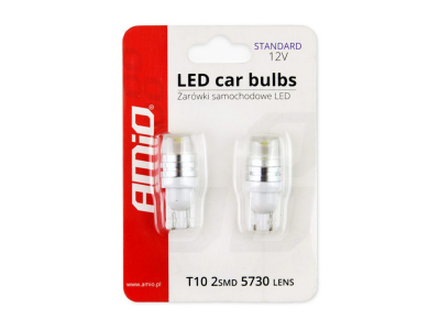 Żarówki LED STANDARD White T10 5730 2SMD LENS