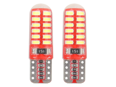 LED CANBUS 24SMD 3014 T10e (W5W) SILCA White 12V