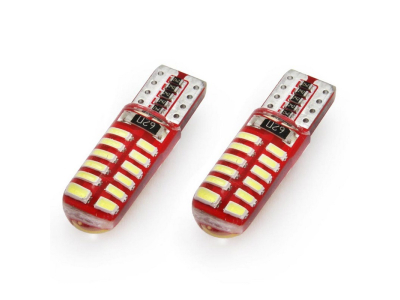LED CANBUS 24SMD 3014 T10e (W5W) SILCA White 12V