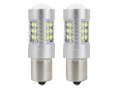 Żarówki LED CANBUS 3030 24SMD 1156 BA15S P21W White 12V/24V