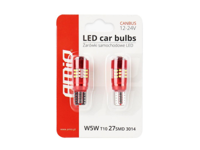 LED CANBUS 27SMD 3014 T10e (W5W) White 12V/24V