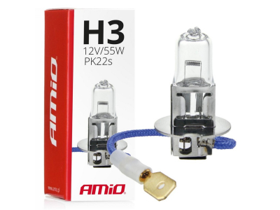Żarówka halogenowa H3 12V 55W filtr UV (E4)