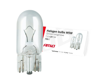 Żarówki halogenowe W5W T10 5W W2.1x9.5d 12V 10szt. (E4)