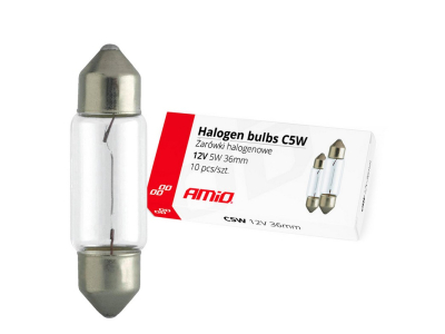 Żarówki halogenowe C5W Festoon 36mm 12V 10szt.