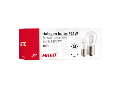 Żarówki halogenowe P21W BA15s 12V 10szt. (E8)