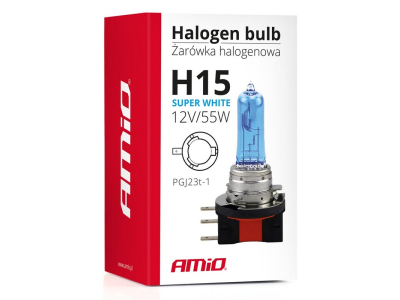 Żarówka halogenowa H15 12V 55W Super White