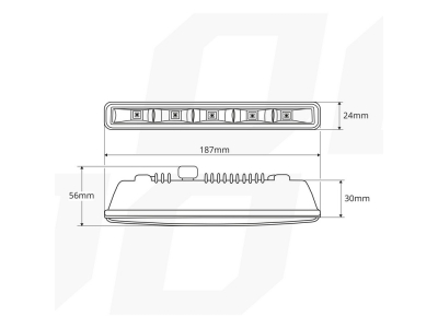 Światła do jazdy dziennej AMiO DRL 501 HP