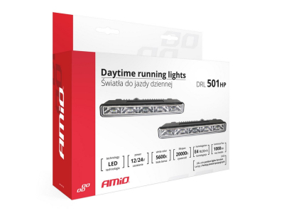 Światła do jazdy dziennej AMiO DRL 501 HP
