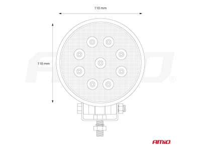 Lampa robocza AWL04 9 LED FLOOD 9-60V