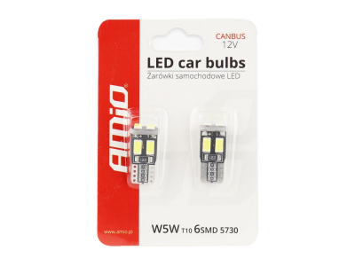 LED CANBUS 6SMD-2 5730 T10 (W5W) White