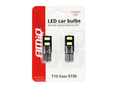 Żarówki LED CANBUS 4SMD 5730 T10 (W5W) White