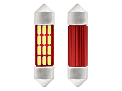 Żarówki LED CANBUS 4014 12SMD Festoon C5W C10W C3W 36mm White 12V/24V