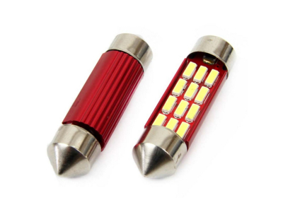Żarówki LED CANBUS 4014 12SMD Festoon C5W C10W C3W 36mm White 12V/24V