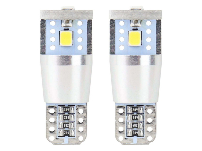 LED CANBUS 3SMD 2835 T10e (W5W) ALU White 12V/24V