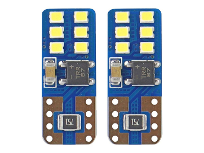 LED CANBUS 12SMD UltraBright 2016 T10e (W5W) White 12V/24V